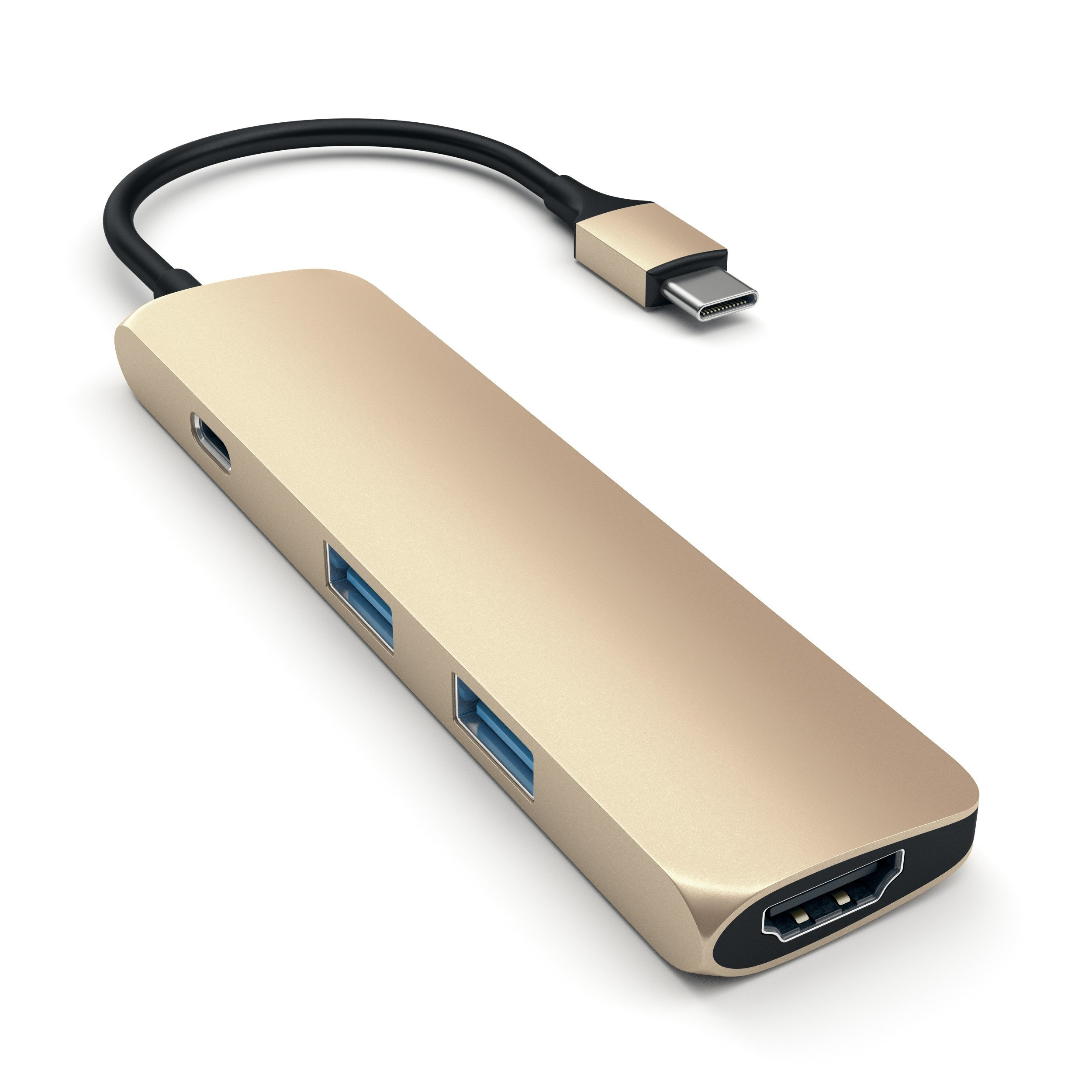 Satechi ST-CMAG - USB 3.2 Gen 1 (3.1 Gen 1) Type-C - HDMI,USB 3.2 Gen 1 (3.1 Gen 1) Type-A,USB 3.2 Gen 1 (3.1 Gen 1) Type-C - 5000 Mbit/s - Gold - Aluminium - 5 V