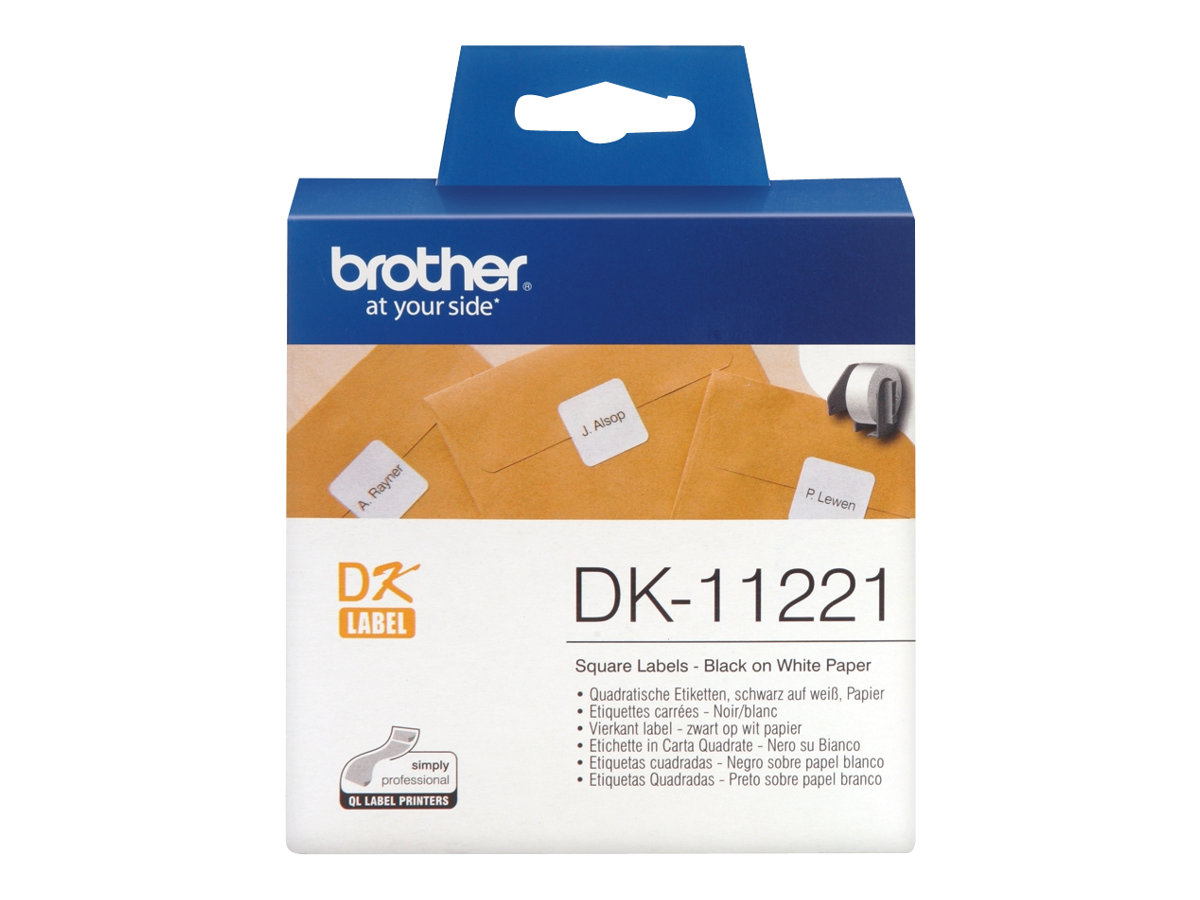 Brother DK-11221 - Schwarz auf Weiß - 23 x 23 mm 1000 Etikett(en) Etiketten