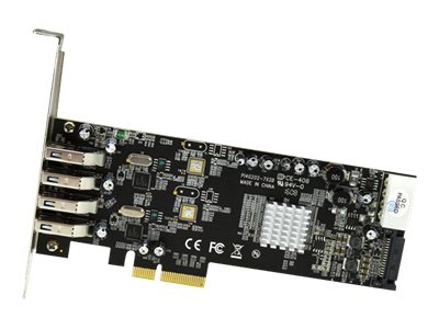 StarTech.com 4-Port USB 3.0 PCI Express Card Adapter - PCIe SuperSpeed USB 3.0 Expansion Card w/ 2 Dedicated 5Gbps Channels (PEXUSB3S42V)