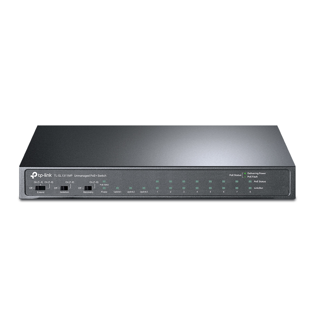 TP-LINK 8-Port 100Mbps+ 3-Port Switch - Switch - 1 Gbps