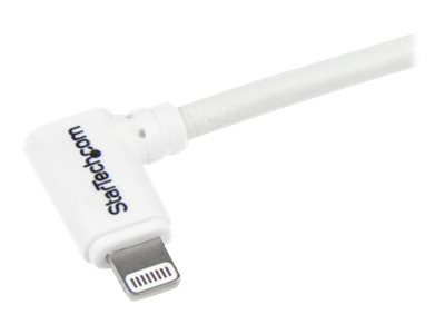 StarTech.com 2m Gewinkeltes Lightning USB Kabel - Weiß - Apple MiFi Zertifiziert - Lightning-Kabel - Lightning (M)