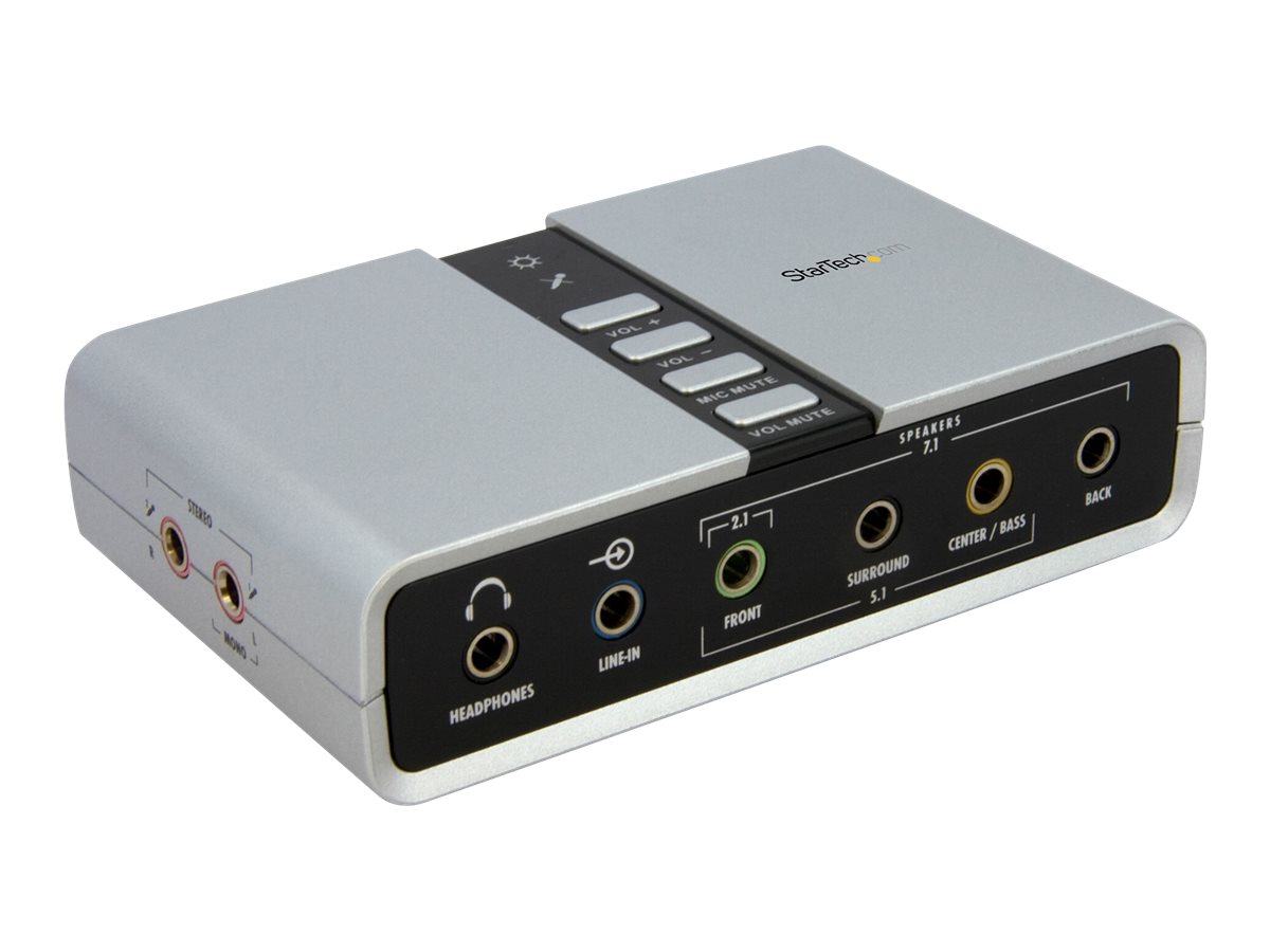StarTech.com USB 2.0 Soundbox 7.1 Adapter - externe USB Soundkarte mit SPDIF Didital Audio