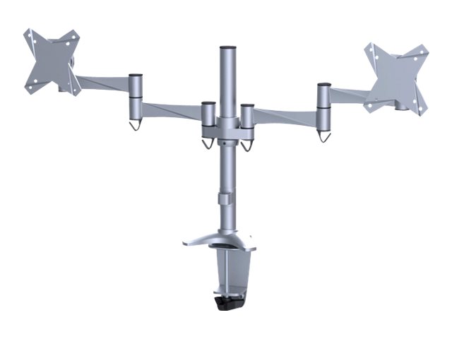 Neomounts FPMA-D1330D - Befestigungskit - full-motion - für 2 LCD-Displays - Silber - Bildschirmgröße: 25.4-69 cm (10"-27")
