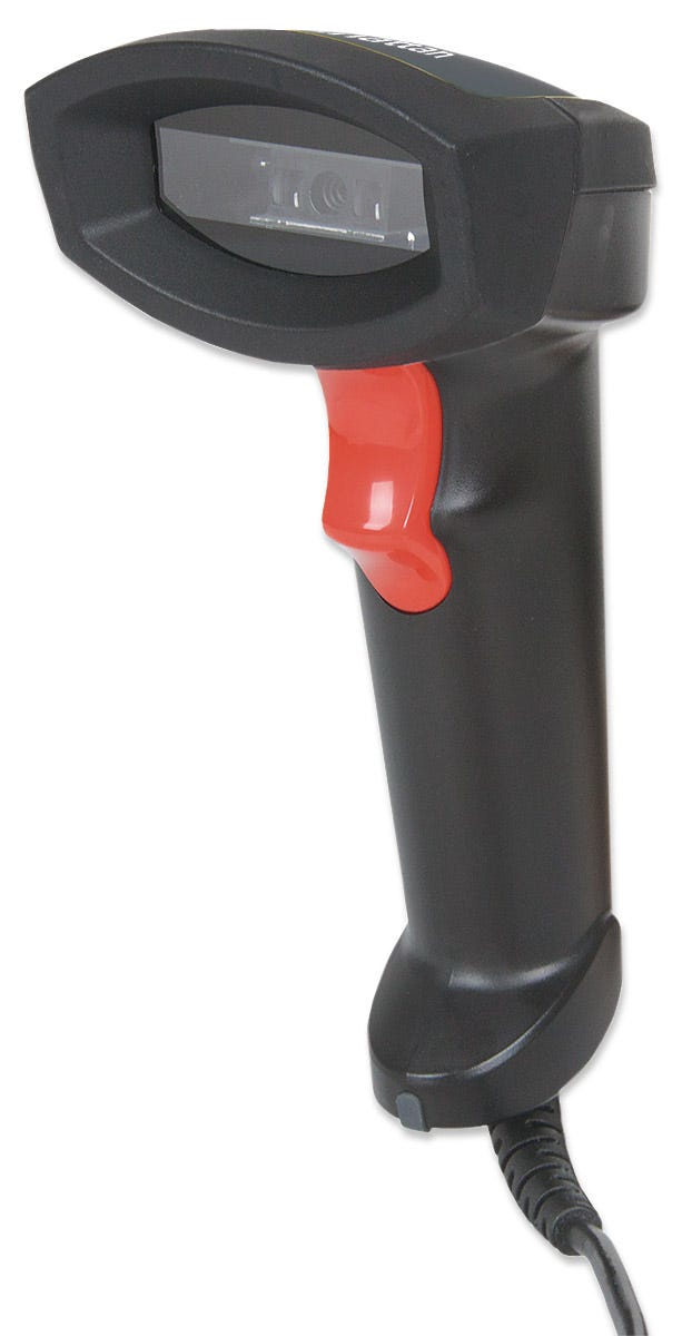 Manhattan Linear CCD Handheld Barcode Scanner, USB, 500mm Scan Depth, IP54 rating, Cable length 1.5m, Max Ambient Light 100,000 lux (sunlight)