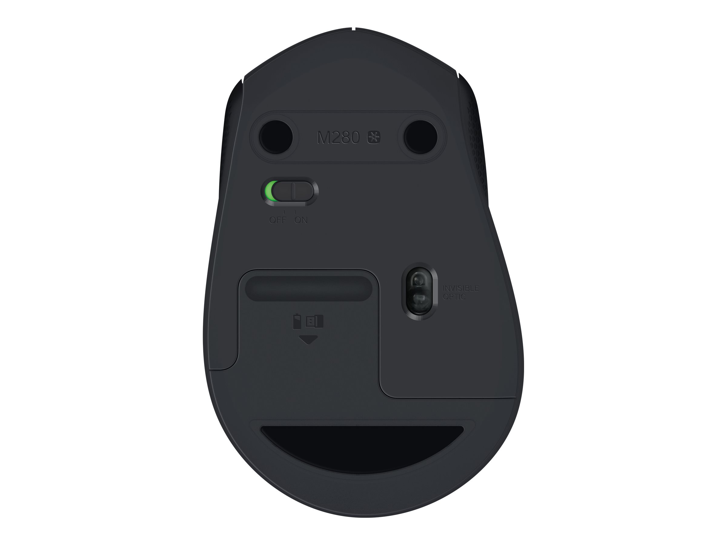Logitech M280 - Maus - Für Rechtshänder - optisch - 3 Tasten - kabellos - 2.4 GHz - kabelloser Empfänger (USB)