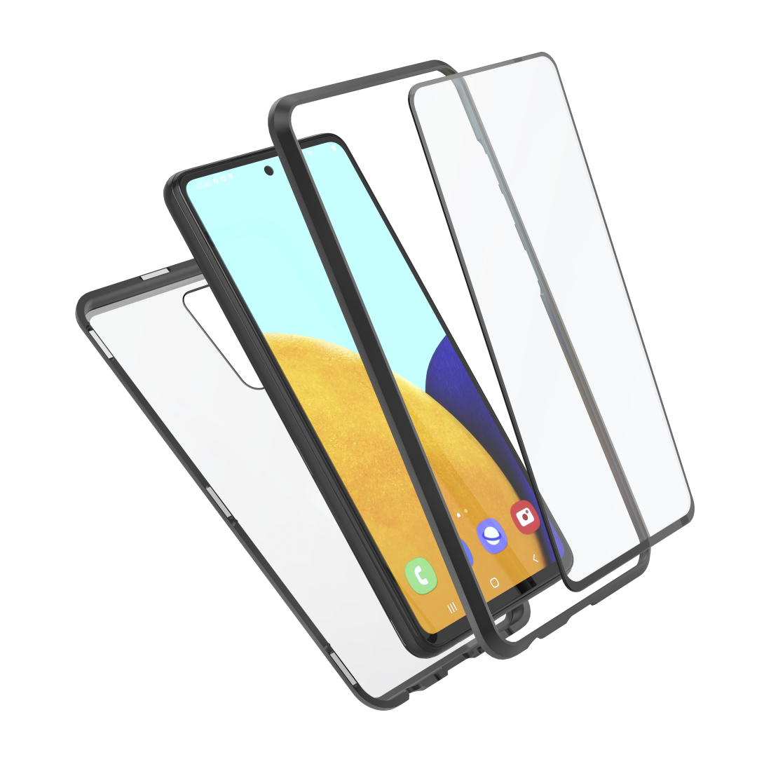Hama "Magnetic+Glass+Display Glass" - Schutzhülle für Mobiltelefon - gehärtetes Glas (9H)
