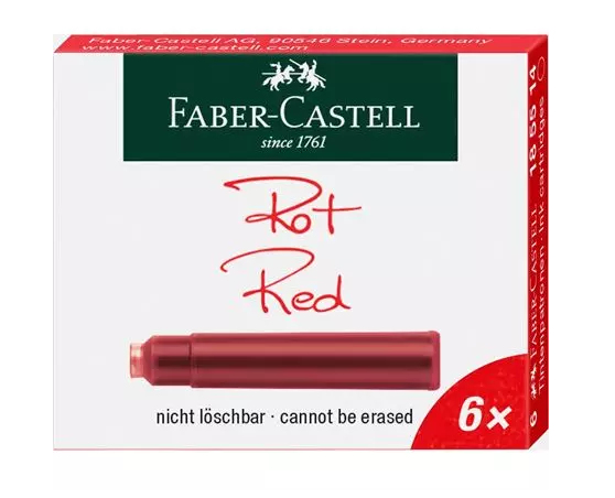 FABER-CASTELL 185514 - Rot - Rot - Füllfederhalter - Deutschland - 6 Stück(e)