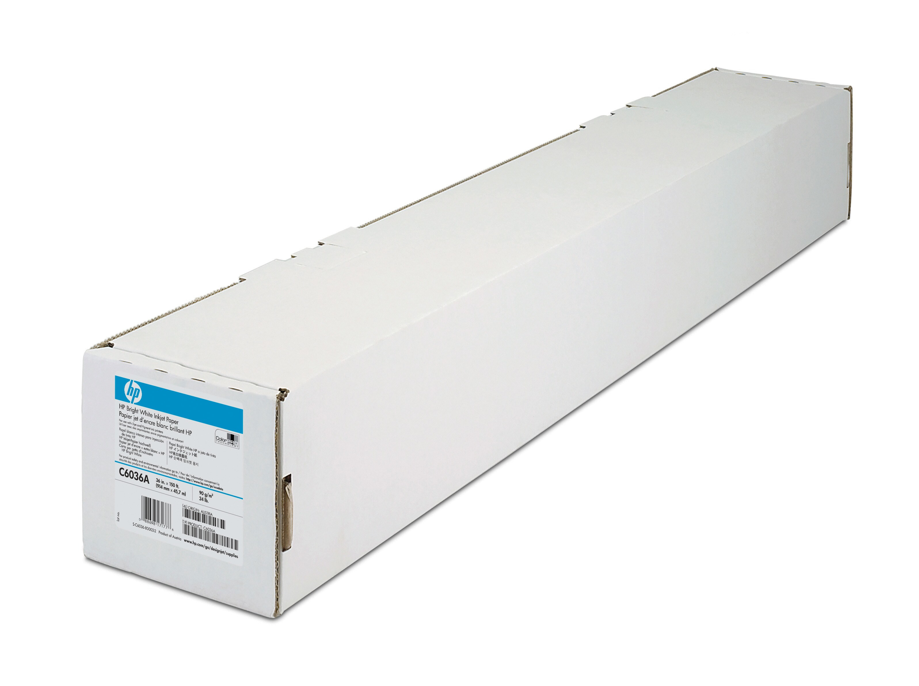 HP Bright White Inkjet Paper - Matt - hochweiß - Rolle (91,4 cm x 45,7 m)