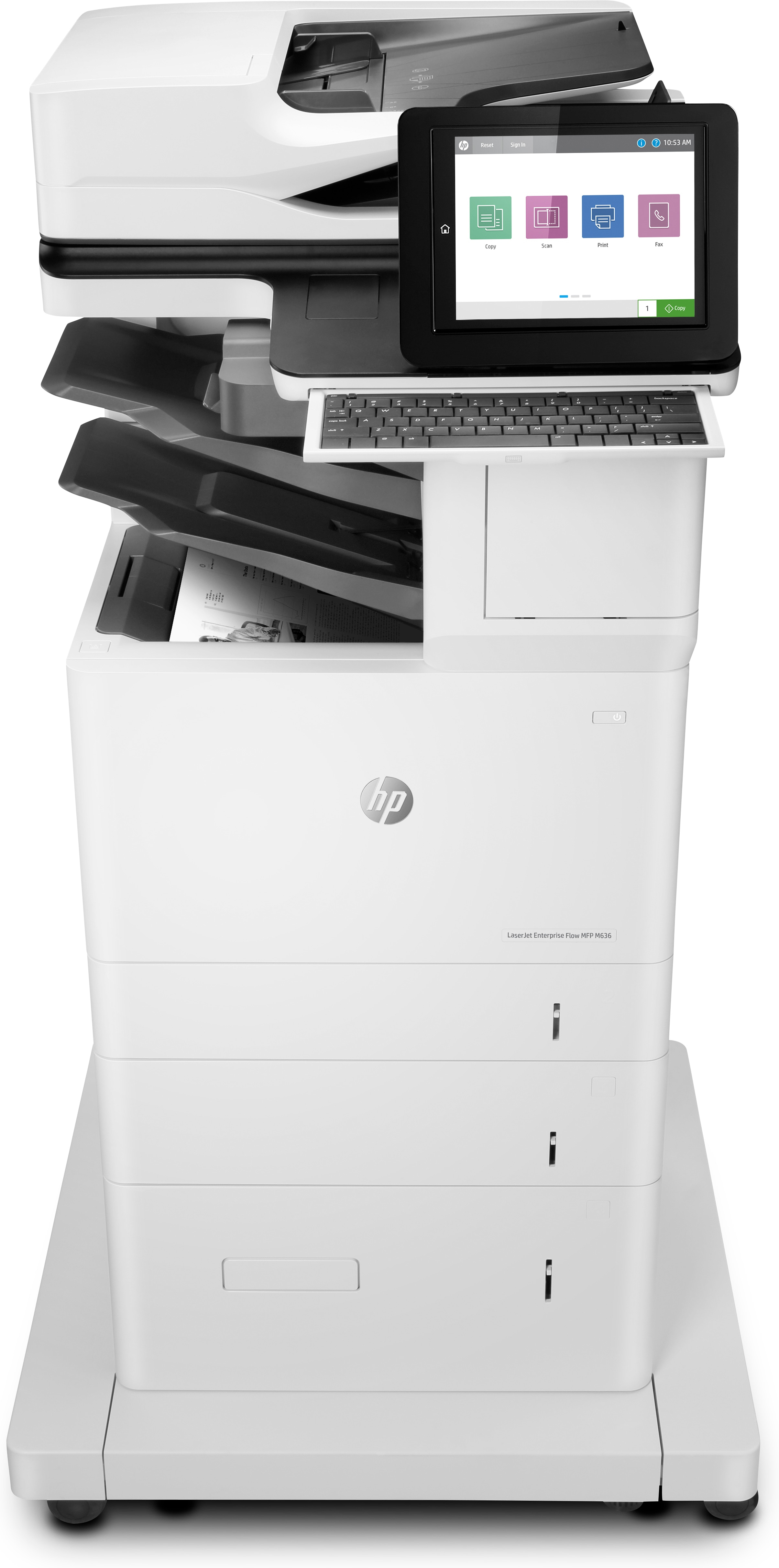 HP LaserJet Enterprise Flow MFP M636z - Multifunktionsdrucker - s/w - Laser - 216 x 864 mm (Original)
