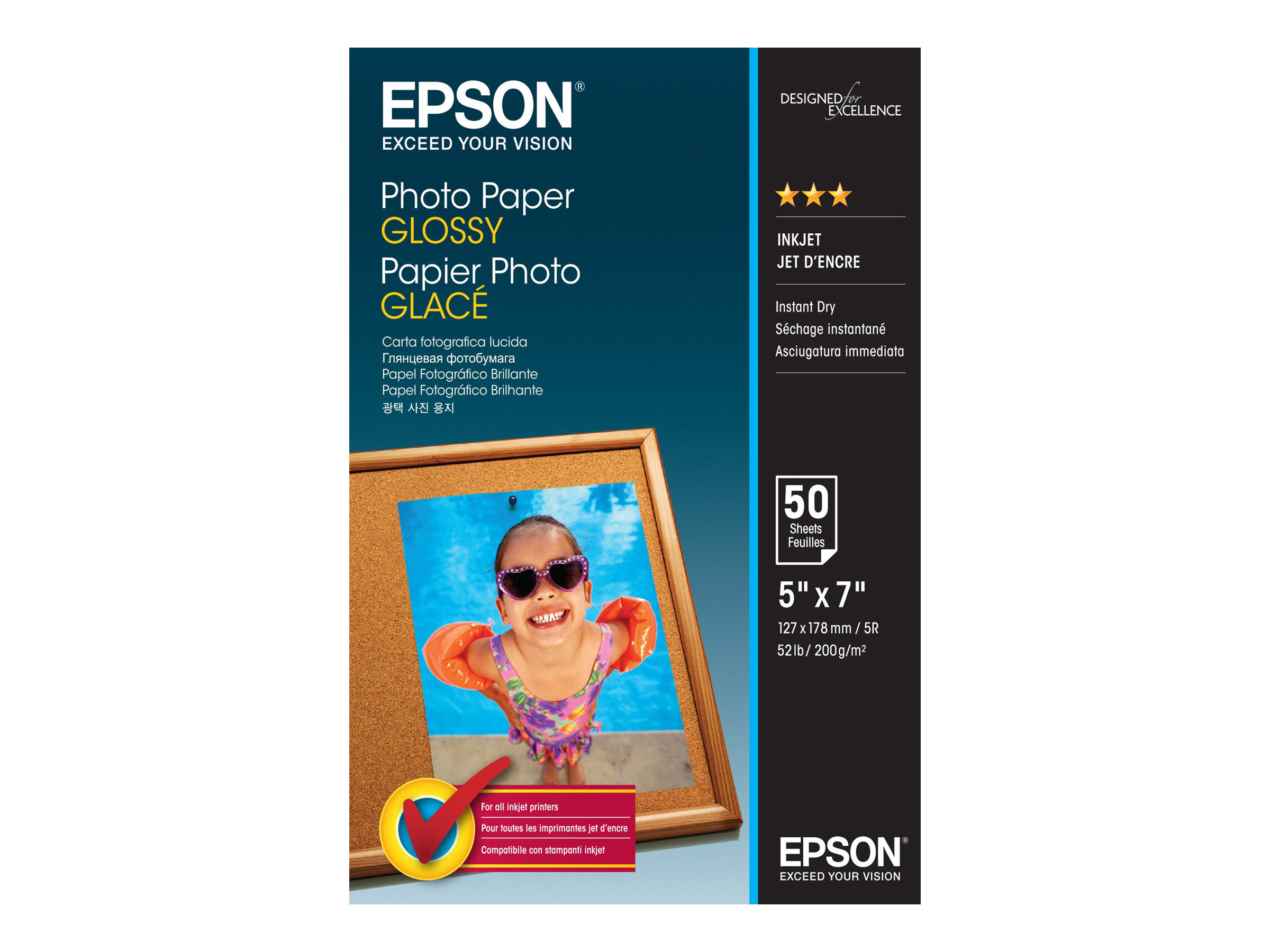 Epson Glänzend - 127 x 178 mm - 200 g/m² - 50 Blatt Fotopapier