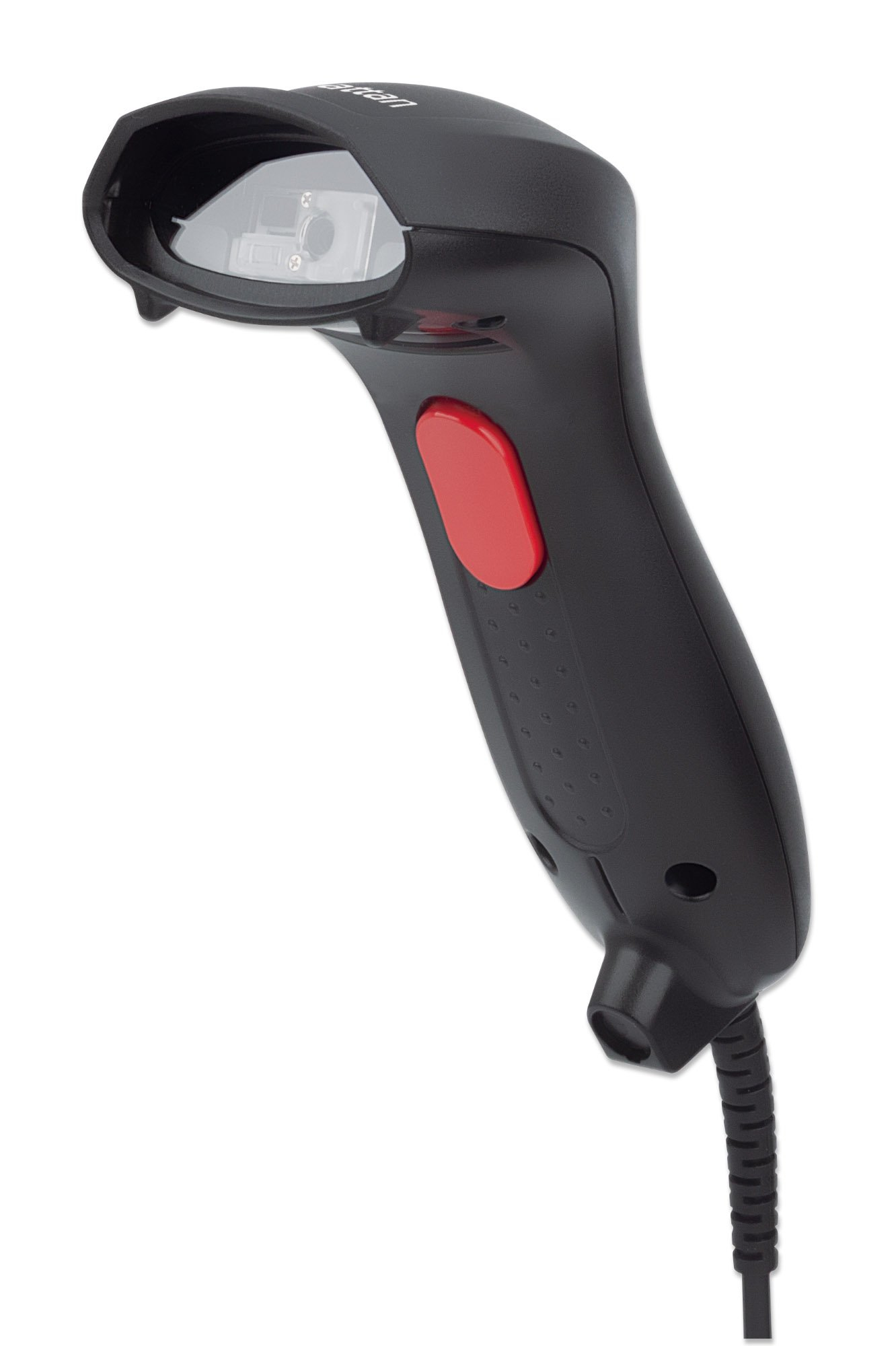 Manhattan 2D Handheld Barcode Scanner, USB-A, 250mm Scan Depth, Cable 1.5m, Max Ambient Light 100,000 lux (sunlight)