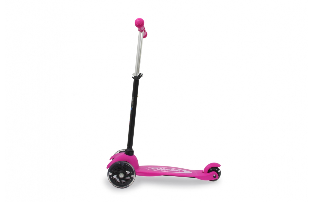 JAMARA KickLight Scooter pink - Kinder - Dreiradroller - Schwarz - Pink - Weiblich - Asphalt - 50 kg