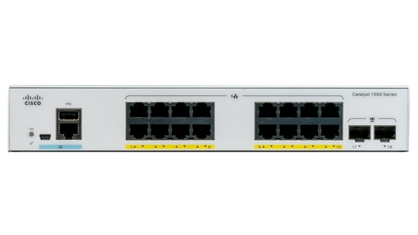 Cisco Catalyst 1000-16P-E-2G-L - Switch - managed - 8 x 10/100/1000 (PoE+)