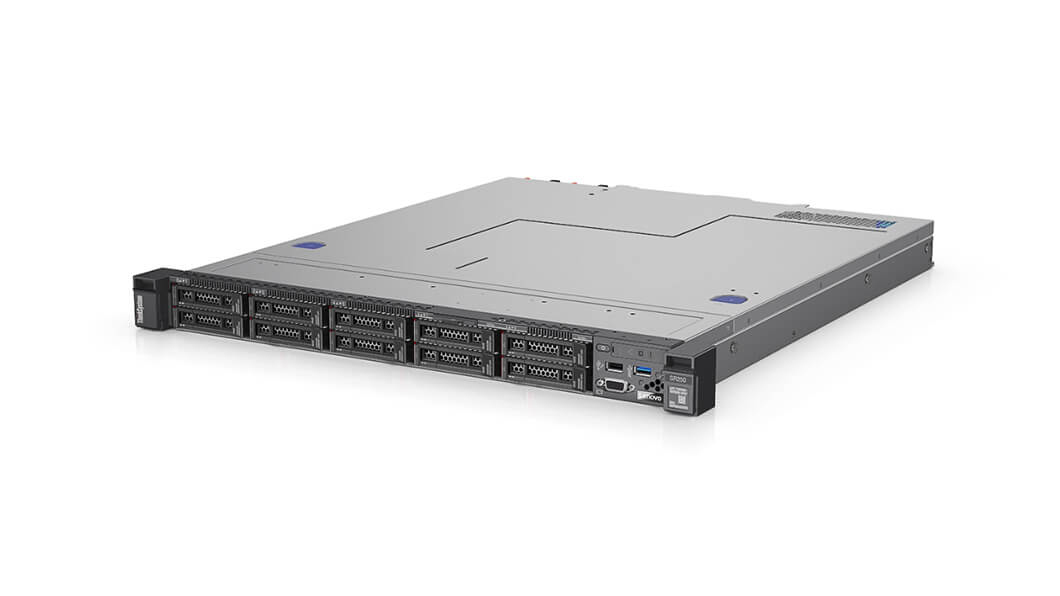 Lenovo ThinkSystem SR250 7Y51 - Server - Rack-Montage - 1U - 1-Weg - 1 x Xeon E-2224 / 3.4 GHz - RAM 16 GB - SATA - Hot-Swap 6.4 cm (2.5")