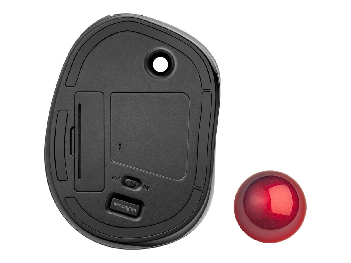 Kensington Orbit Fusion Wireless Trackball - Trackball - Laser - 5 Tasten - kabellos - 2.4 GHz - kabelloser Empfänger (USB)