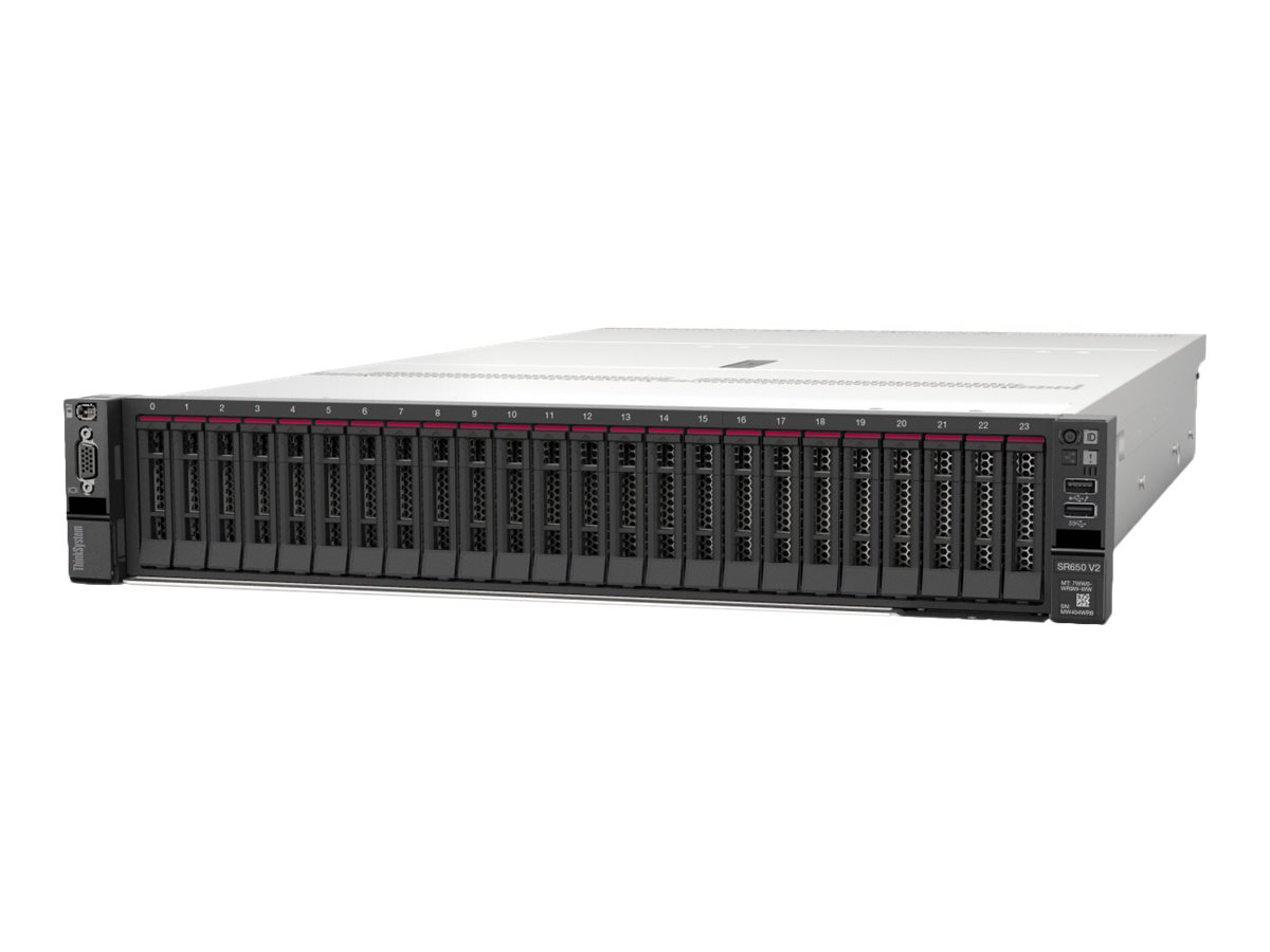Lenovo ThinkSystem SR650 V2 7Z73 - Server - Rack-Montage - 2U - zweiweg - 1 x Xeon Silver 4310 / 2.1 GHz - RAM 32 GB - SAS - Hot-Swap 6.4 cm (2.5")