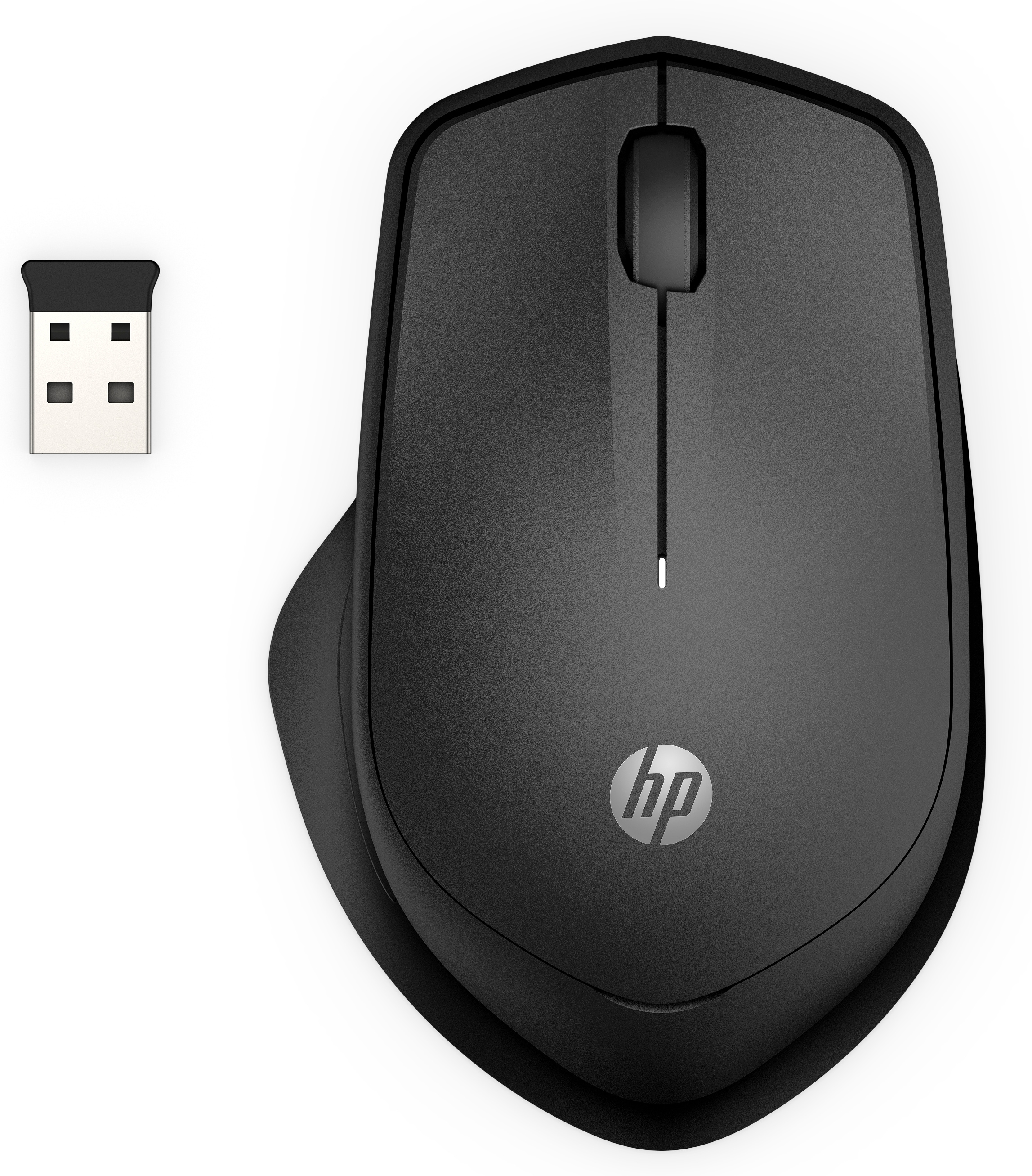 HP Silent 280M - Maus - kabellos - kabelloser Empfänger (USB)