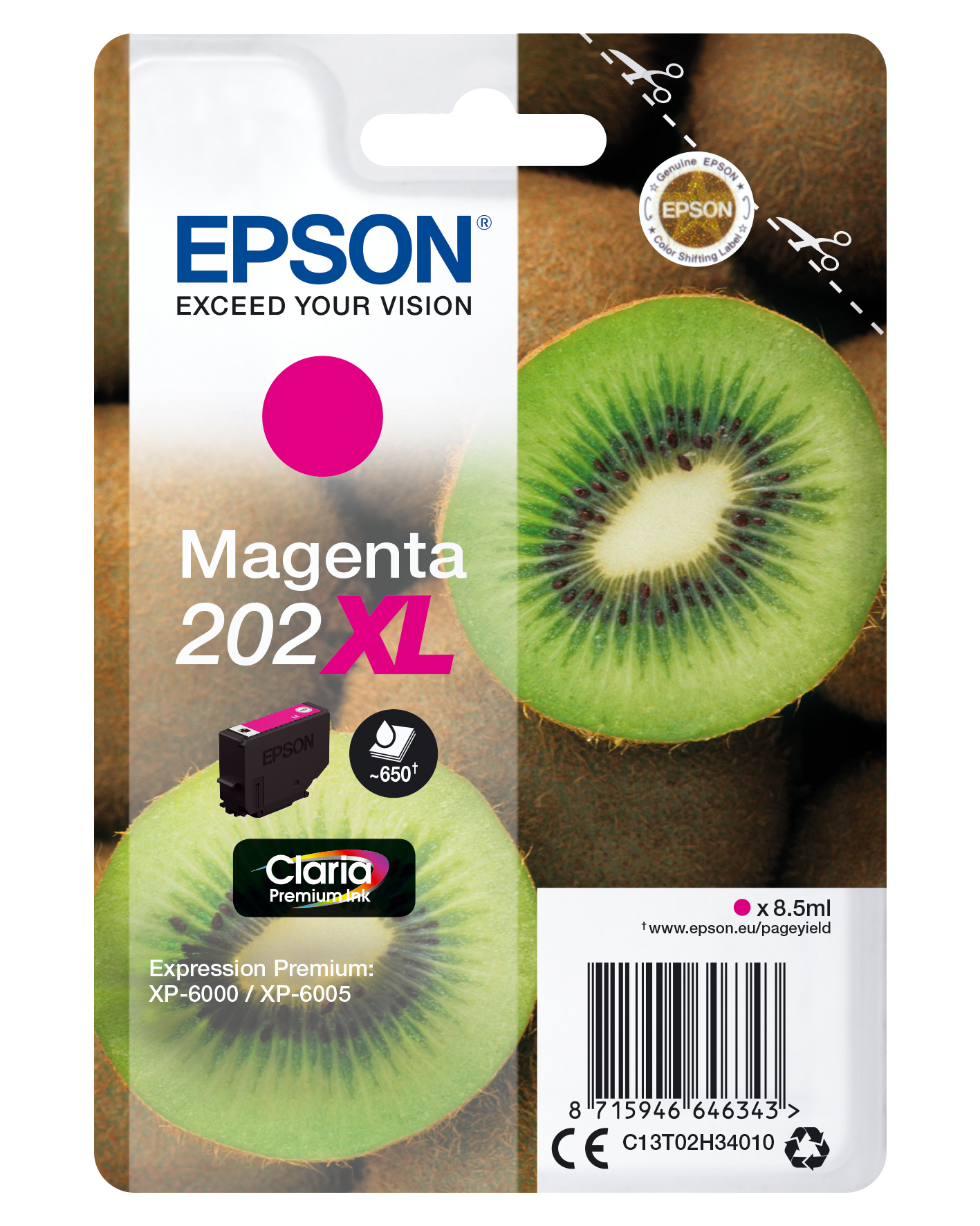 Epson 202XL - 8.5 ml - XL - Magenta - Original