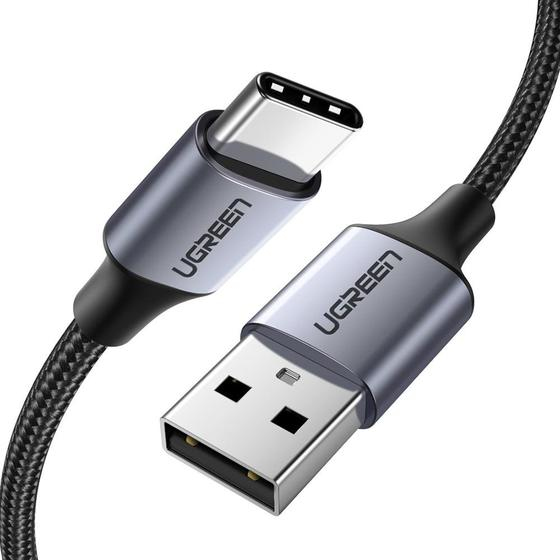 Ugreen 60128 USB-kabel 1 m USB 2.0 USB C USB AZwart - Kabel - Digital/Daten