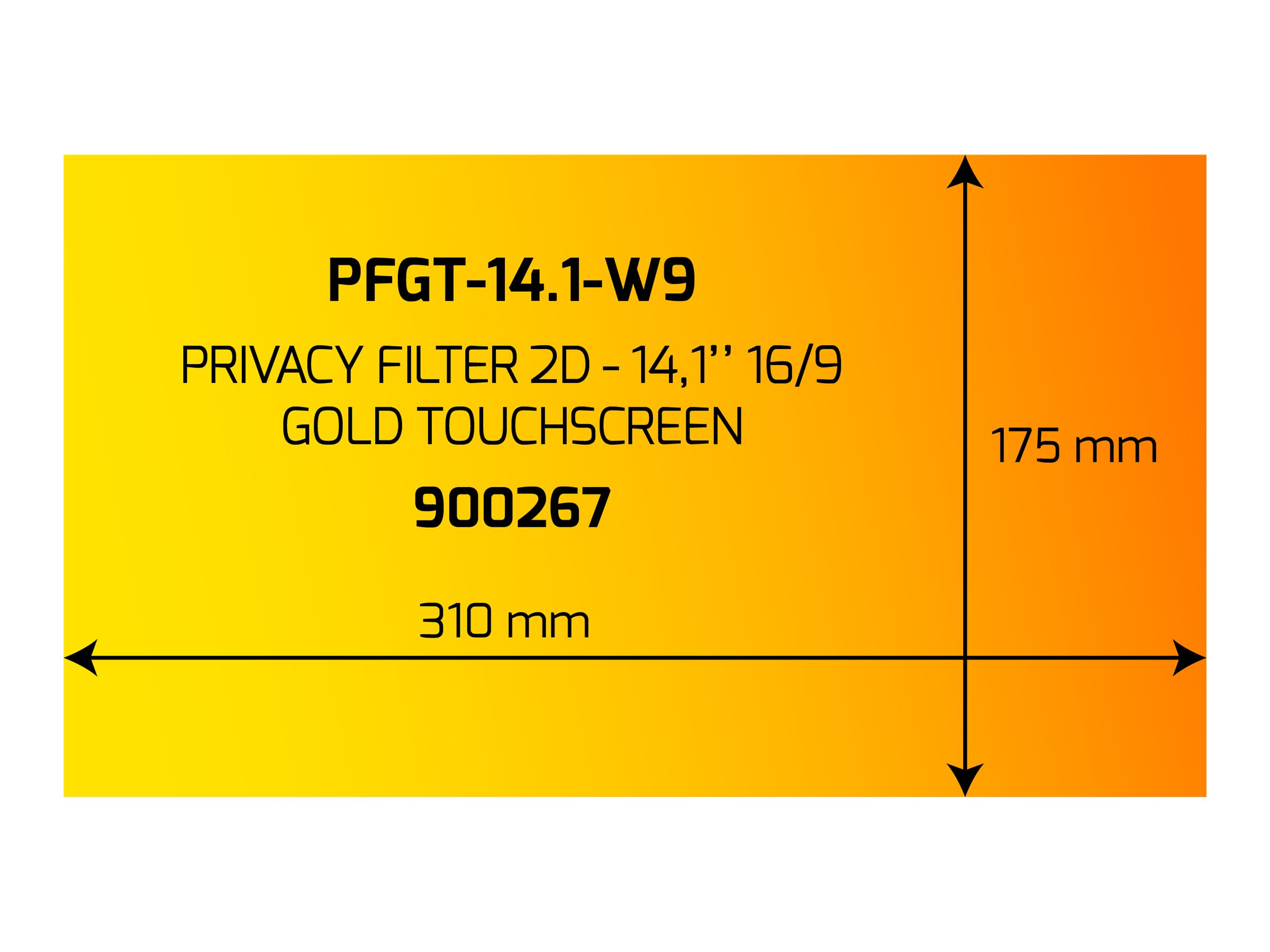 PORT Designs PORT Connect TOUCHSCREEN GOLD - Blickschutzfilter für Notebook - 35.8 cm (14.1")