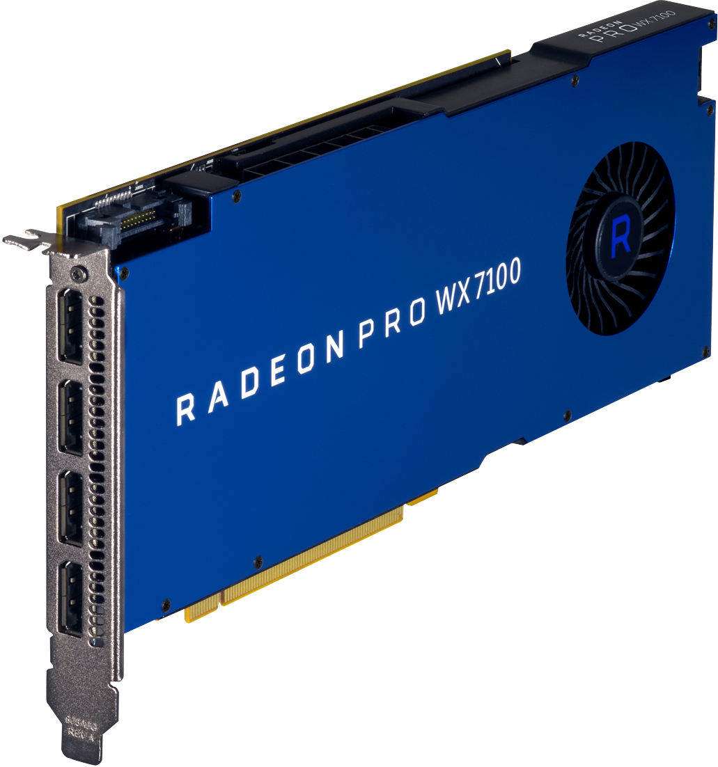 HP AMD Radeon Pro WX 7100 - Grafikkarten - Radeon Pro WX 7100 - 8 GB GDDR5 - PCIe 3.0 x16 - 4 x DisplayPort - für Workstation Z240 (400 Watt)