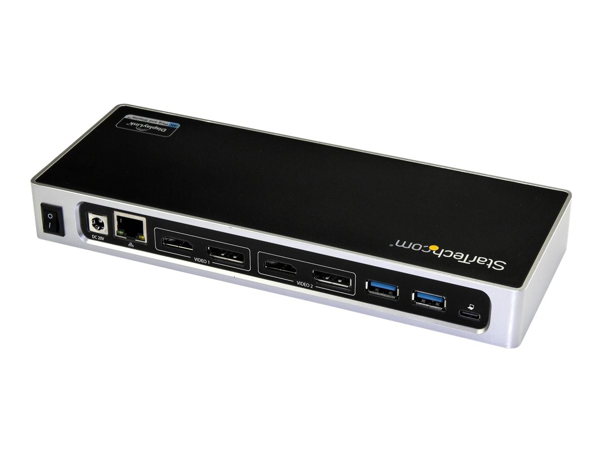 StarTech.com USB-C docking station - 4k Dual HDMI, Dual DP oder HDMI & DP 60Hz - USB-C/USB 3.0 - 6 USB Ports - Mac / Windows (DK30A2DH)