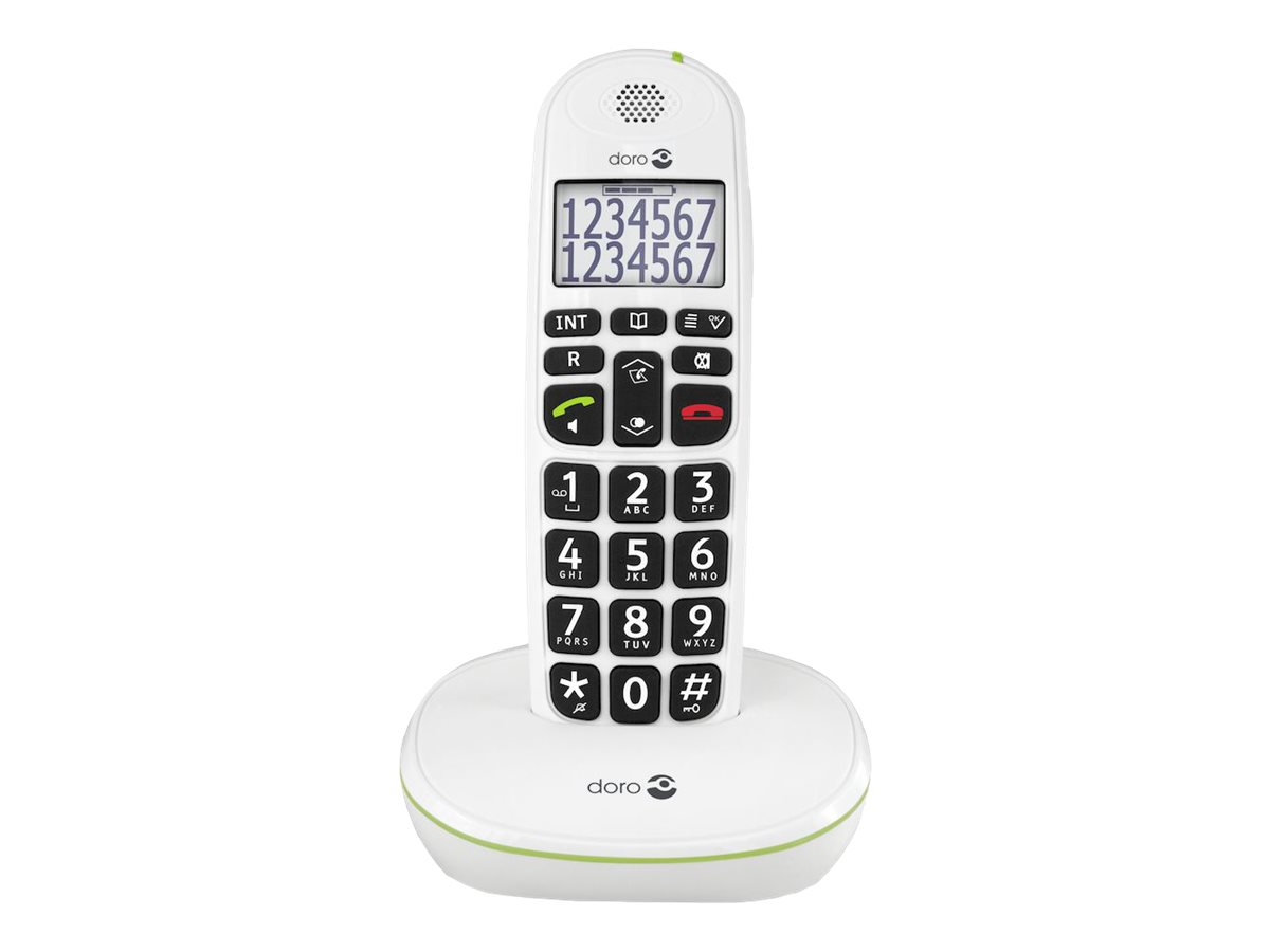 Doro PhoneEasy 110 - Schnurlostelefon mit Rufnummernanzeige/Anklopffunktion