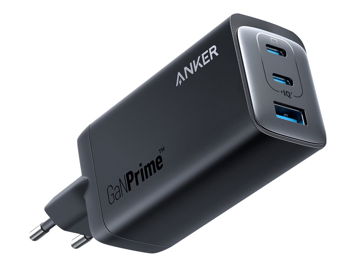 Anker Innovations Anker - Netzteil - 120 Watt - 5 A - Anker PowerIQ 4.0 - 3 Ausgabeanschlussstellen (USB Typ A, 2 x USB-C)
