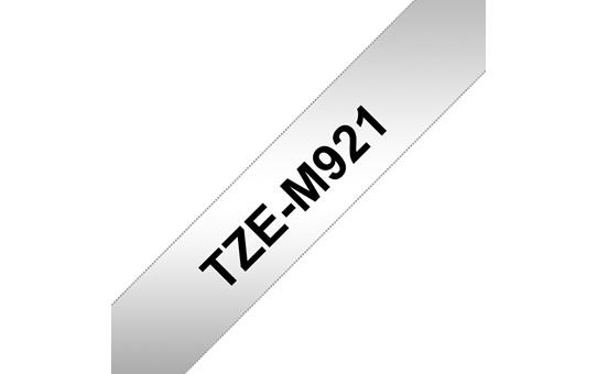 Brother TZe-M921 - Schwarz auf Silber (matt) - Rolle (0,9 cm x 8 m)