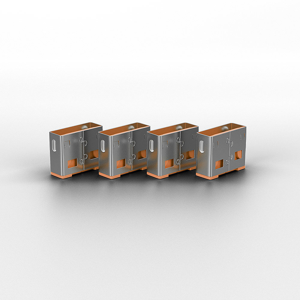 Lindy USB Port Blocker - USB-Portblocker - orange (Packung mit 10)