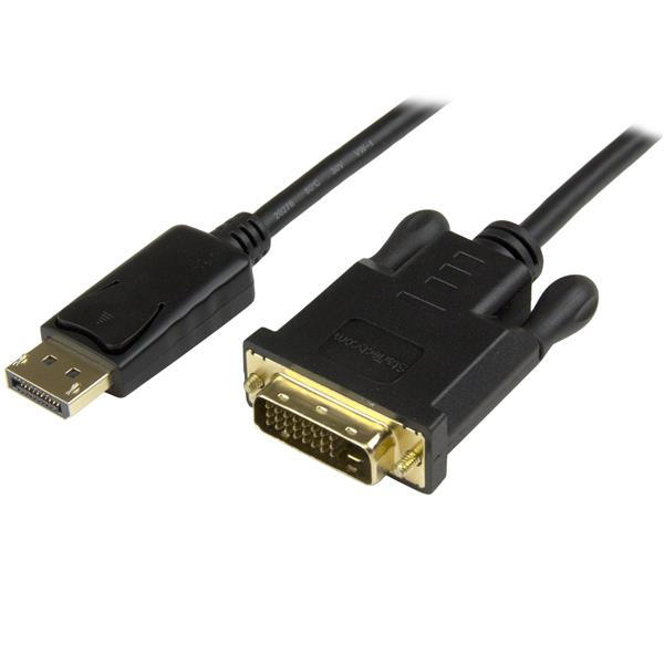 StarTech.com 91 cm DisplayPort auf DVI Kabel - Stecker/Stecker - DP zu DVI Adapter/ Koverter - 1920x1200 / 1080p - Schwarz - Videokabel - DisplayPort (M)