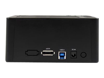 StarTech.com 2-fach USB 3.0 / eSATA Festplatten Dockingstation mit UASP für 2,5/3,5 SSD / HDD - Serial-ATA USB Dual Bay Dockingstation - Speicher-Controller - 2.5", 3.5" (6.4 cm, 8.9 cm)