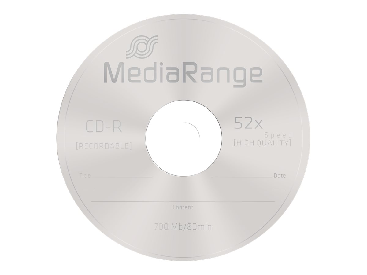 MEDIARANGE 100 x CD-R - 700 MB (80 Min) 52x