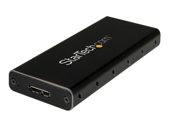 StarTech.com USB 3.1 (10Gbit/s) mSATA Festplattengehäuse - Aluminium - Speichergehäuse - mSATA, mSATA mini - SATA 6Gb/s / mSATA - 6 Gbit/s - USB 3.1 (Gen 2)