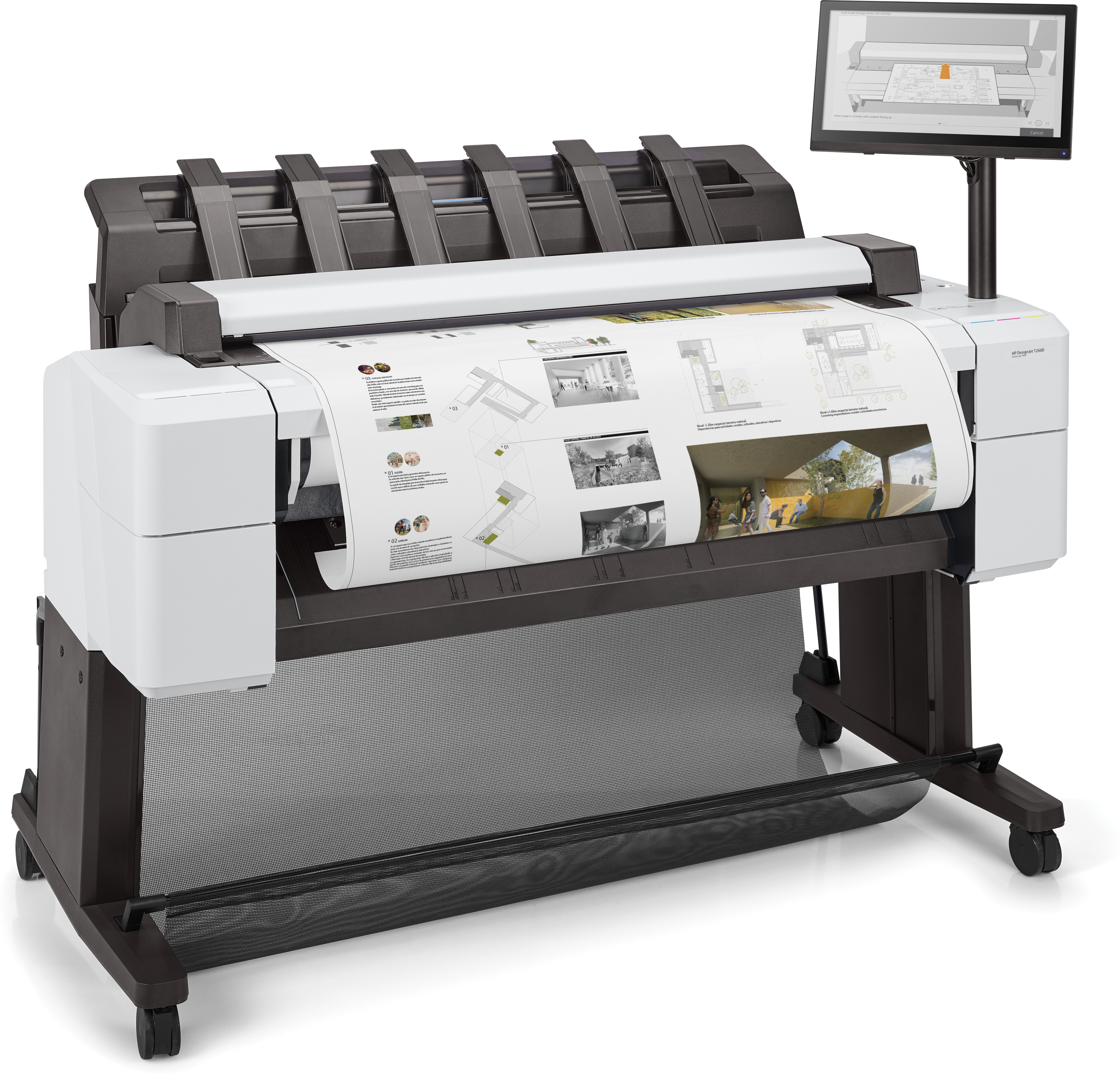 HP DesignJet T2600 PostScript - 914 mm (36") Multifunktionsdrucker - Farbe - Tintenstrahl - 914 x 8000 mm, 610 x 15000 mm (Original)