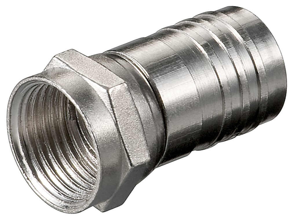 Goobay f-Crimp-Stecker für Kabel o 7-8.5 mm - Dielektrikum o bis 4.9