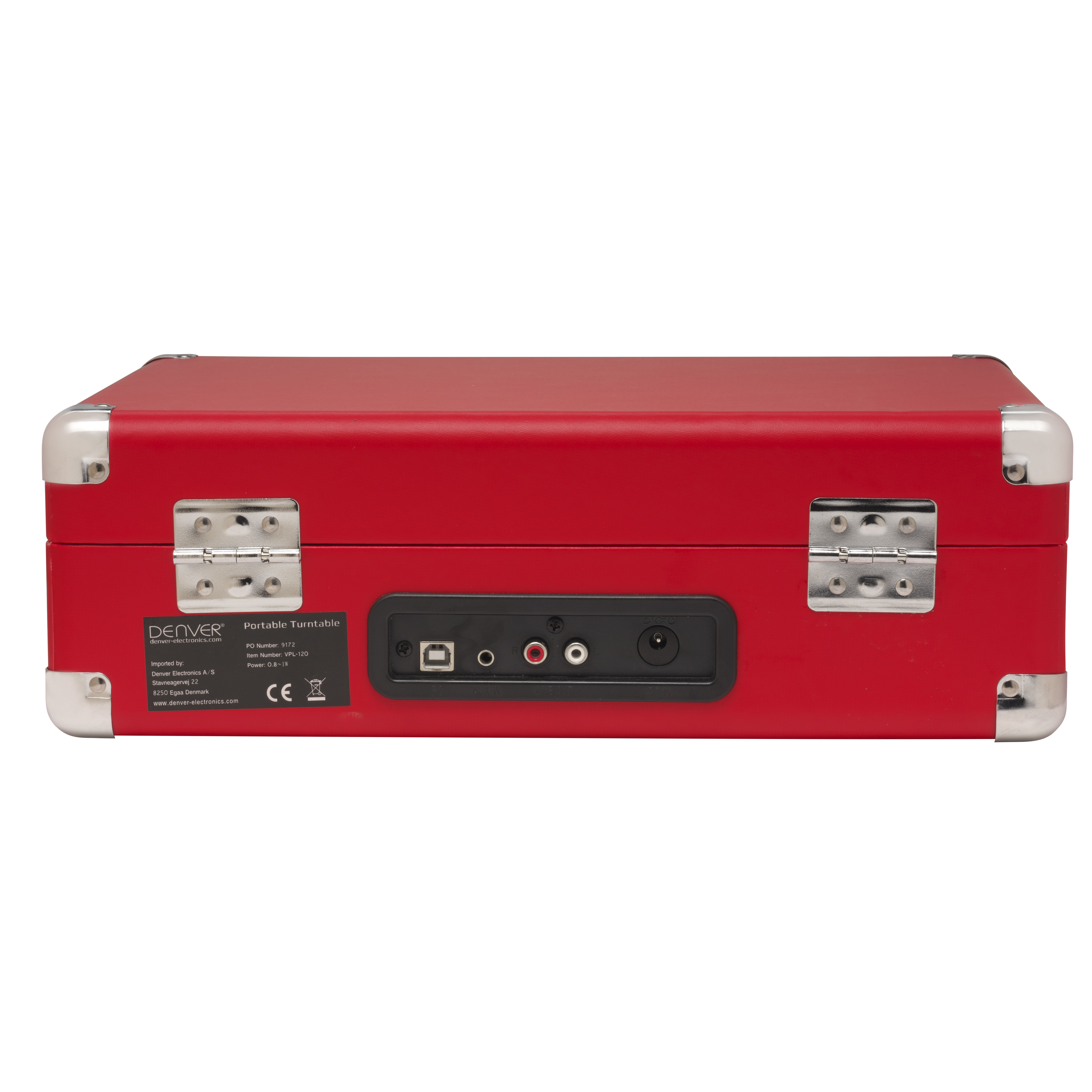 Inter Sales DENVER VPL-120 - Plattenspieler 1 Watt - Rot