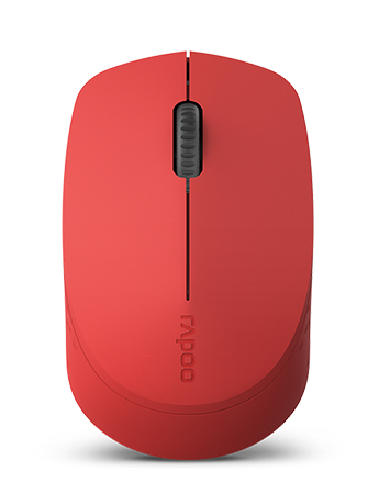 Rapoo M100 Silent - Maus - ergonomisch - optisch - 3 Tasten - kabellos - 2.4 GHz, Bluetooth 4.0, Bluetooth 3.0 - kabelloser Empfänger (USB)
