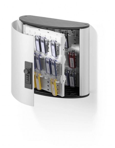 Durable KEY BOX CODE 54 - Silber - 54 Haken - Zahlenschloss - 302 x 118 x 280 mm