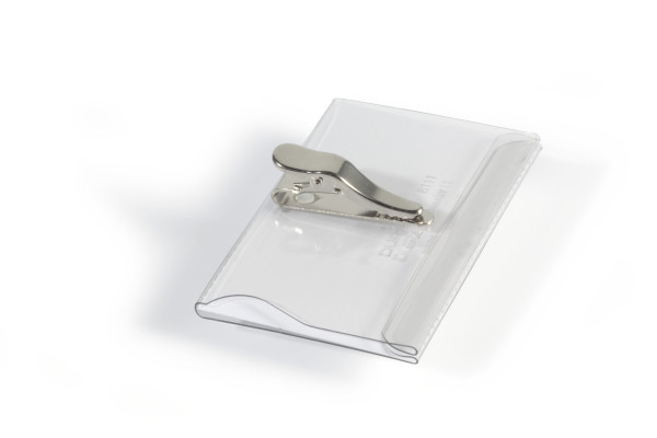 Durable 811119 - Abzeichen - Landschaft - PVC - Transparent - Weiß - Seite - Pack