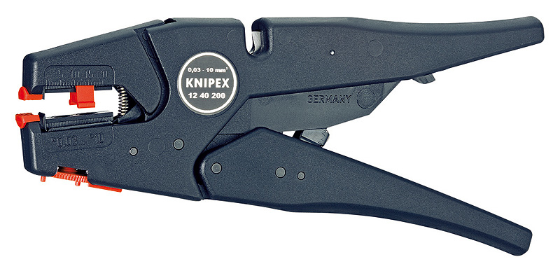 KNIPEX 12 40 200 - Schutzisolierung - 202 g - Schwarz