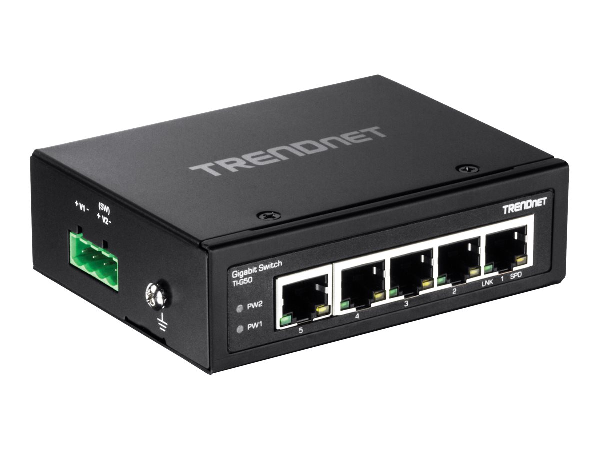TRENDnet TI-G50 - Switch - unmanaged - 5 x 100/1000/10000