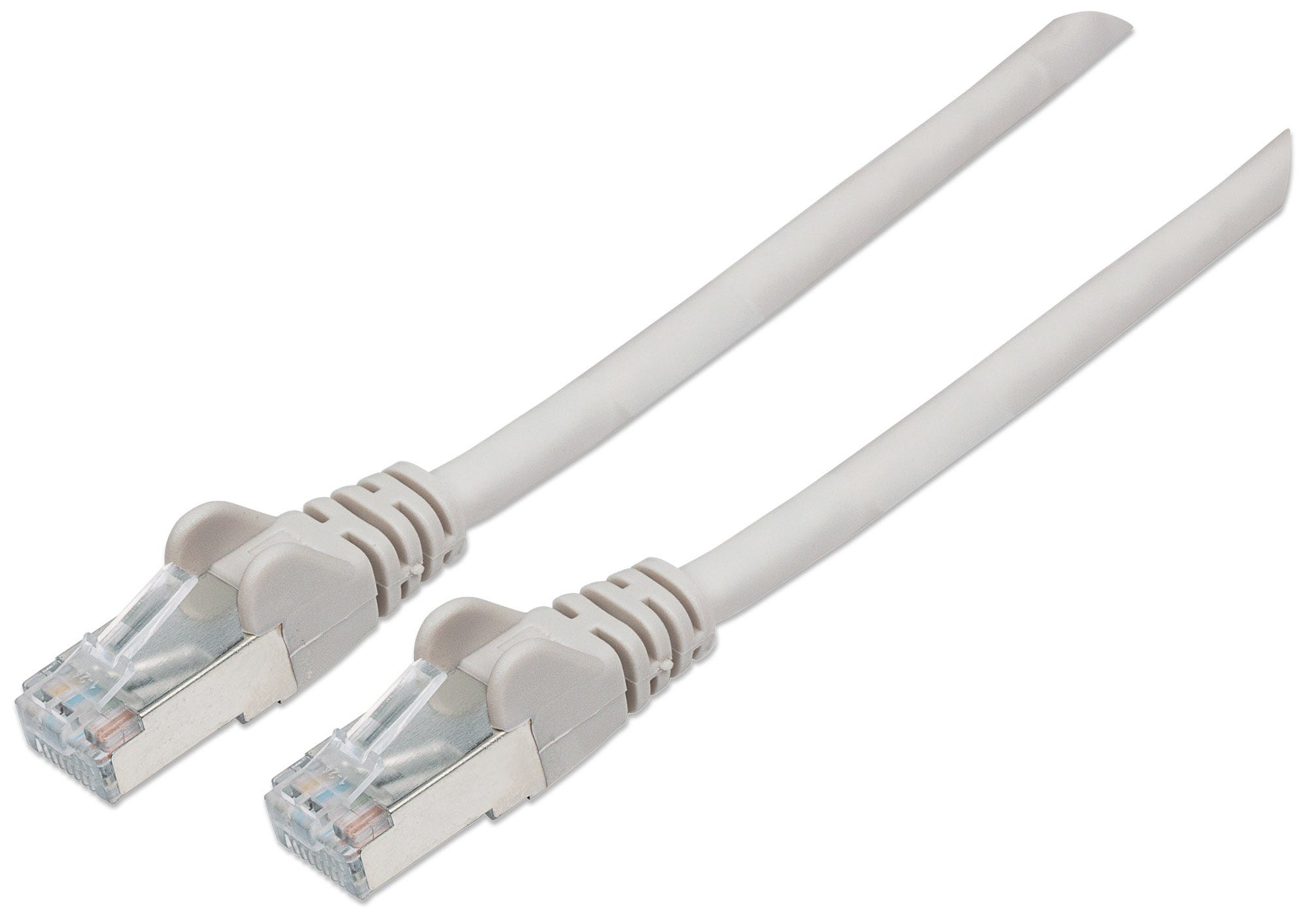 Intellinet Network Patch Cable, Cat6, 1m, Grey, Copper, S/FTP, LSOH / LSZH, PVC, RJ45, Gold Plated Contacts, Snagless, Booted, Polybag - Patch-Kabel - RJ-45 (M)