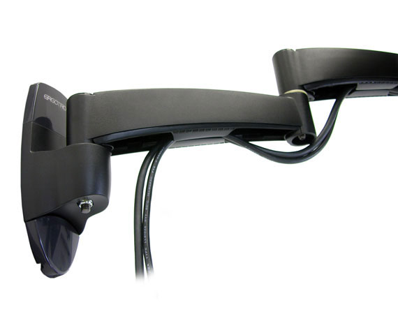 Ergotron 200 Series - Befestigungskit (Wandarm) - für Monitor - Stahl - Schwarz - Bildschirmgröße: bis zu 81,3 cm (bis zu 32 Zoll)