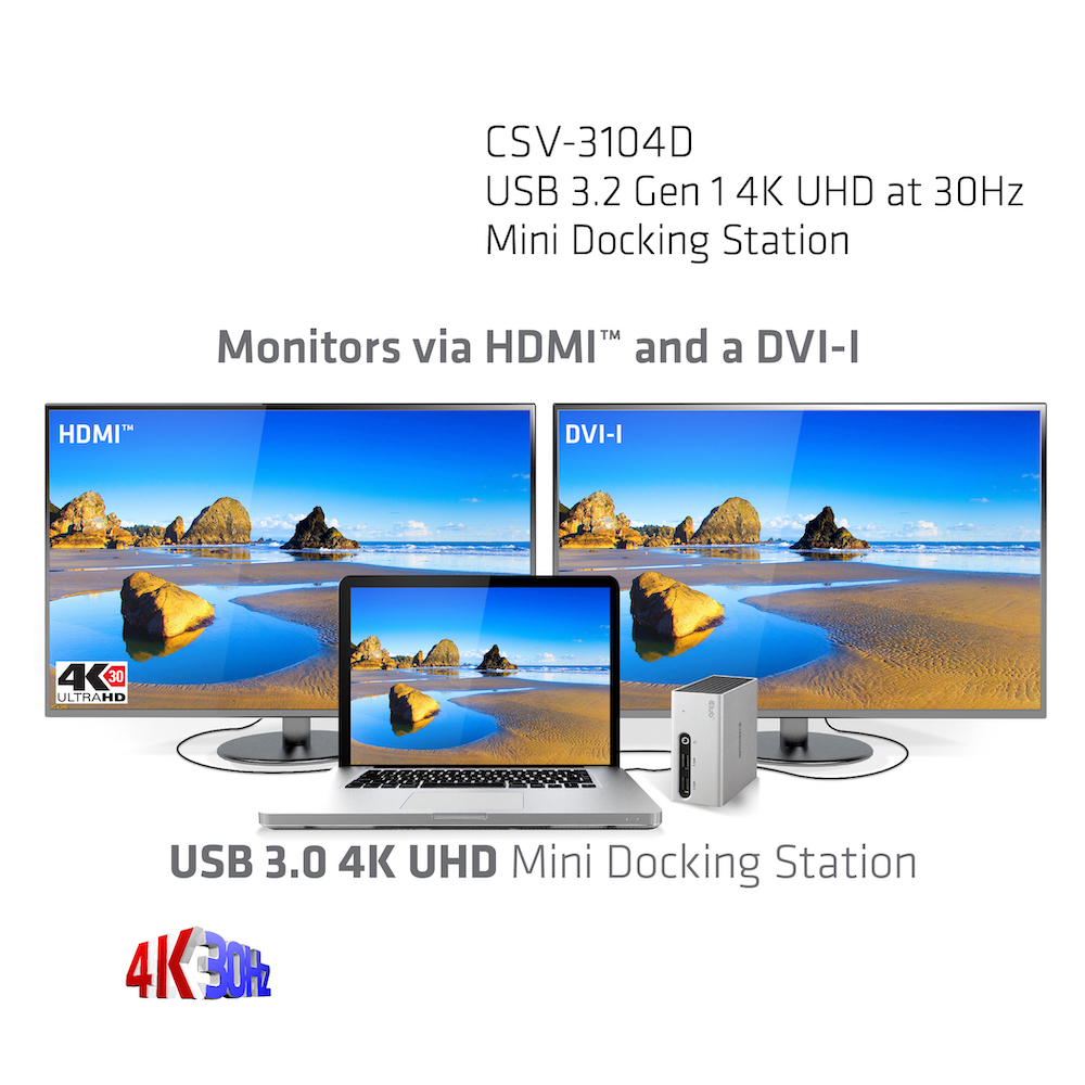 Club 3D SenseVision USB 3.0 4K Mini Docking Station