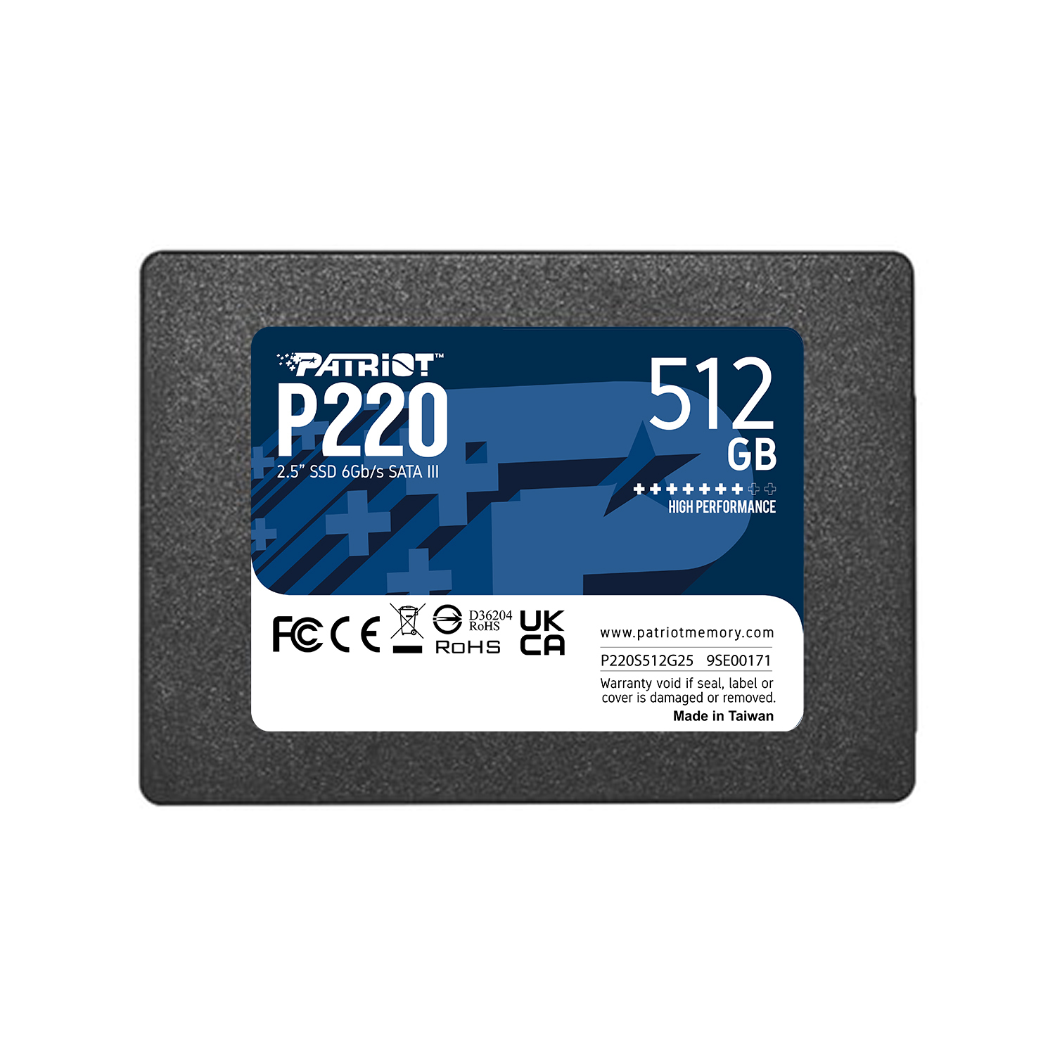 PATRIOT P220 - SSD - 512 GB - intern - 2.5" (6.4 cm)