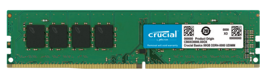 Crucial CB8GU2666 - 8 GB - 1 x 8 GB - DDR4 - 2666 MHz - 288-pin DIMM