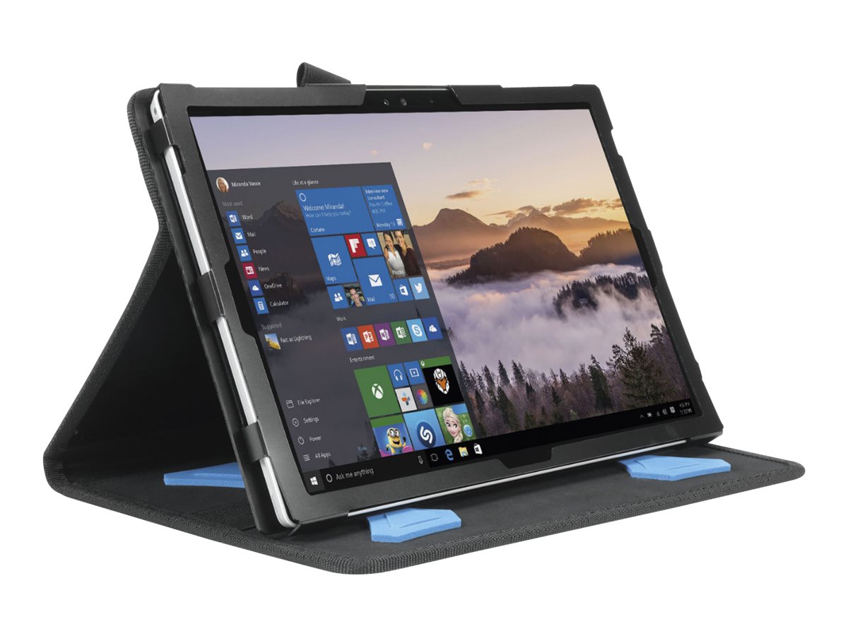 Mobilis ACTIV - Flip-Hülle für Tablet - Schwarz - für Microsoft Surface Pro (Mitte 2017)