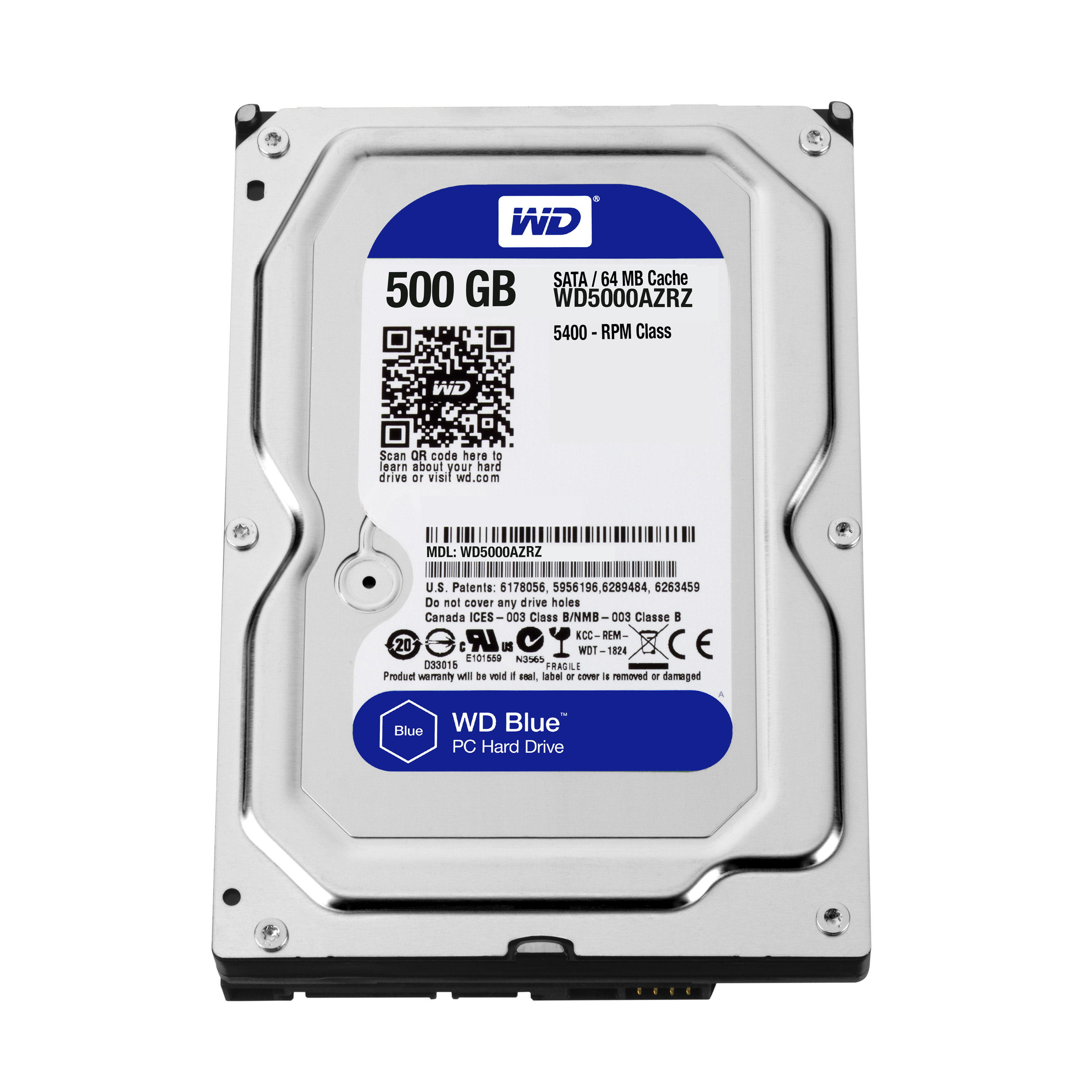WD Blue - Festplatte - 500 GB - intern - 3.5" (8.9 cm)