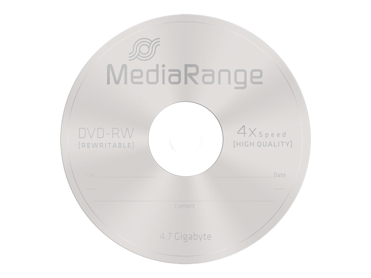 MEDIARANGE 10 x DVD-RW - 4.7 GB (120 Min.) 4x